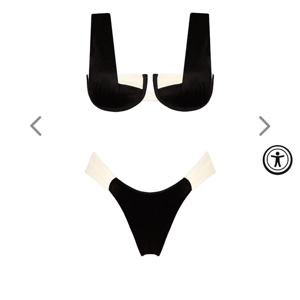 ONEONE Black and Cream Bikini Set - M / L - Picture 6 of 8
